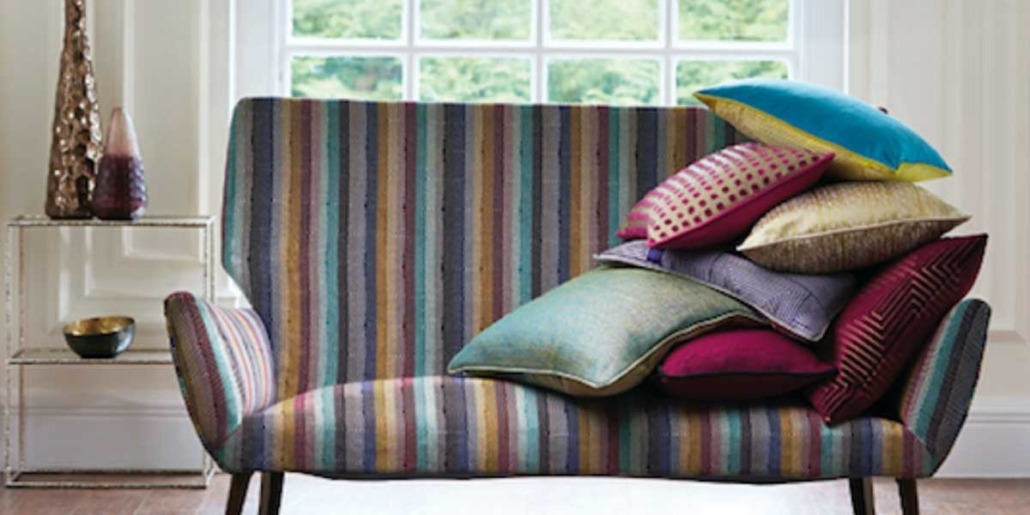 Colourful Sofa & Pillows