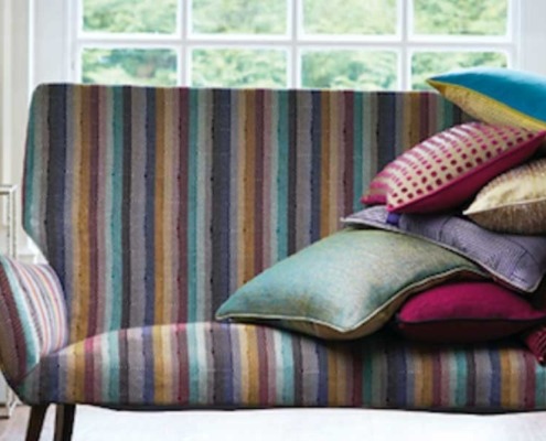 Colourful Sofa & Pillows