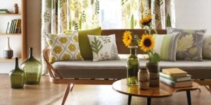 Harlequin fabrics and wallpapers in a colourful interior