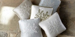 James Hare silk fabric in a luxury interior