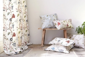 silk curtains and cushions - vanilla interiors