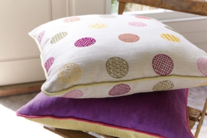 silk cushions by vanilla interiors