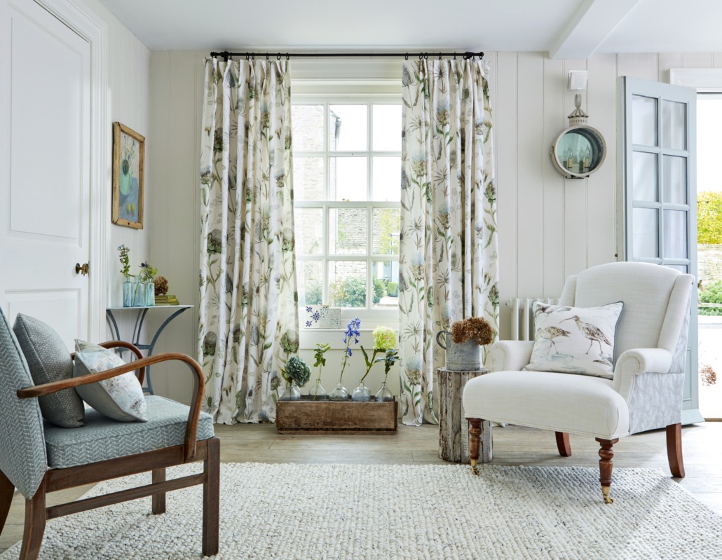 Made-to-measure curtains handmade by Vanilla Interiors
